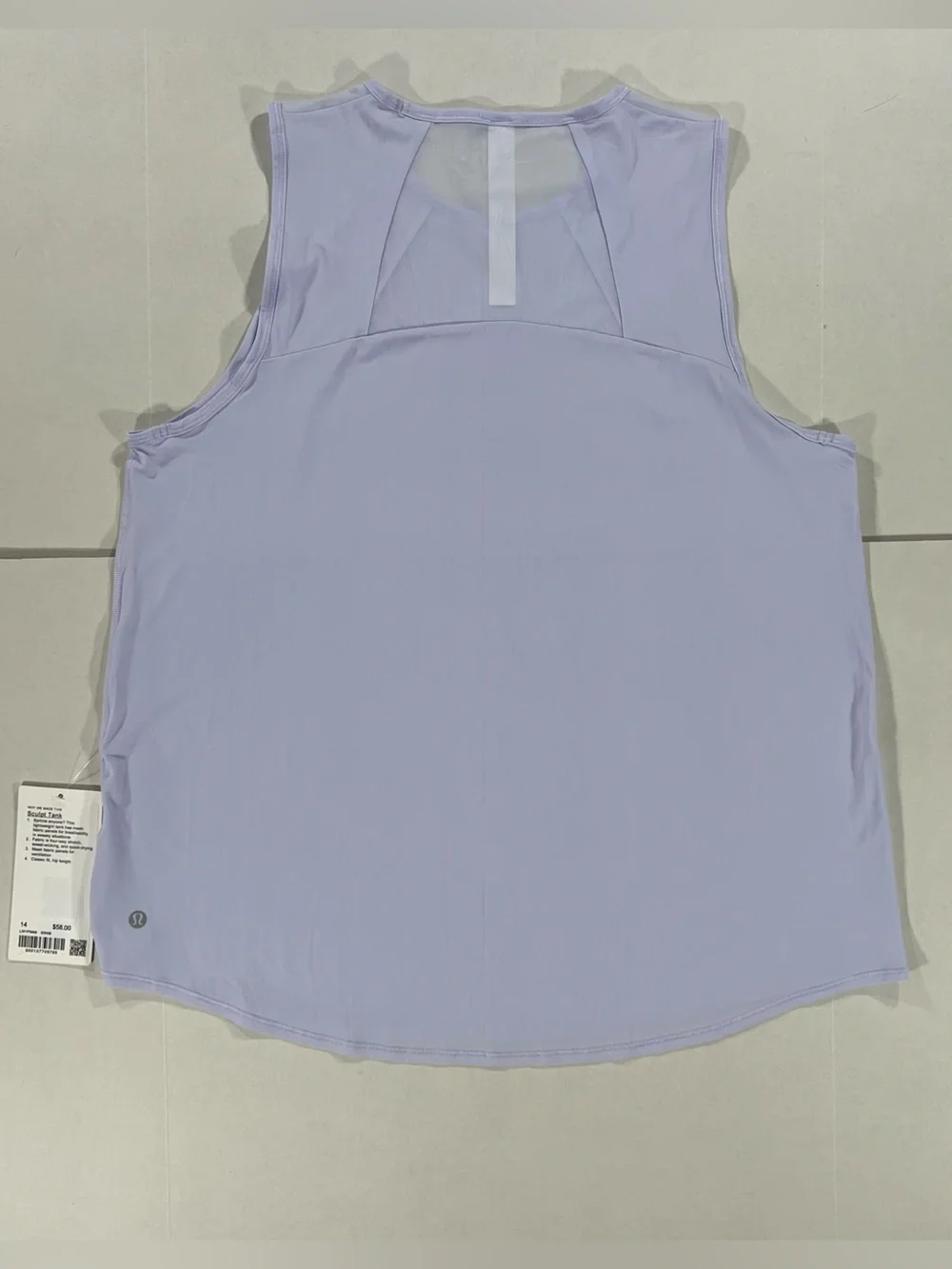 Lululemon Sculpt Tank Top Serene Blue Size 14 Women’s Tank Top NWT